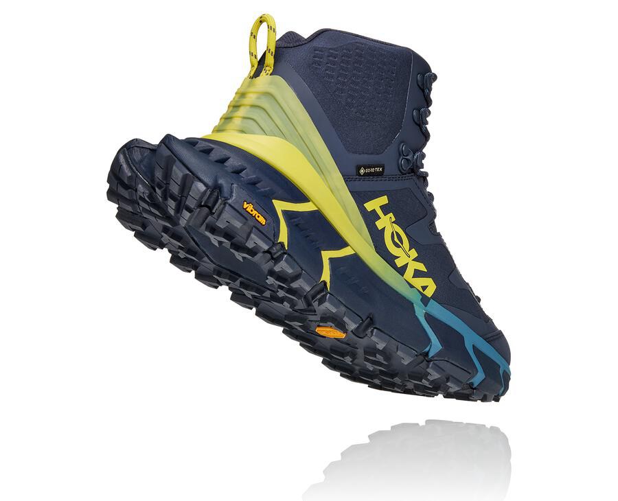 Botas De Montaña Hoka One One Hombre - Tennine Hike Gore-Tex - Azules - PZL715946